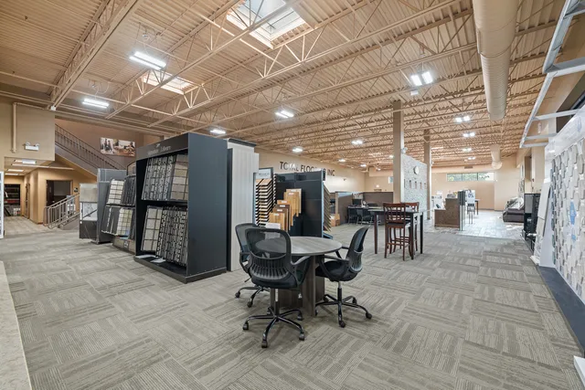 a view of a chairs in a room