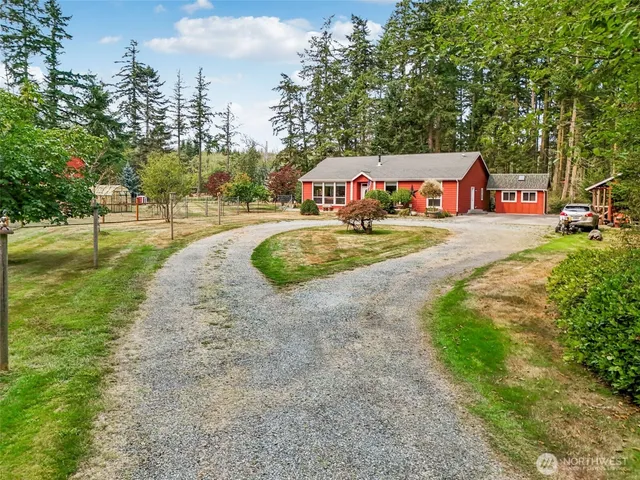 a sign board with city view