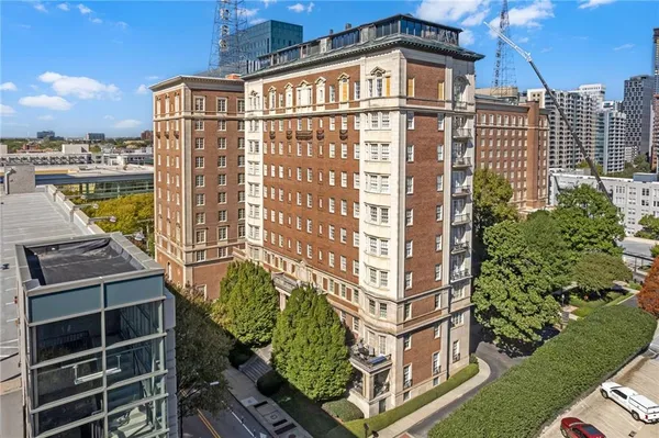 a view of a large building