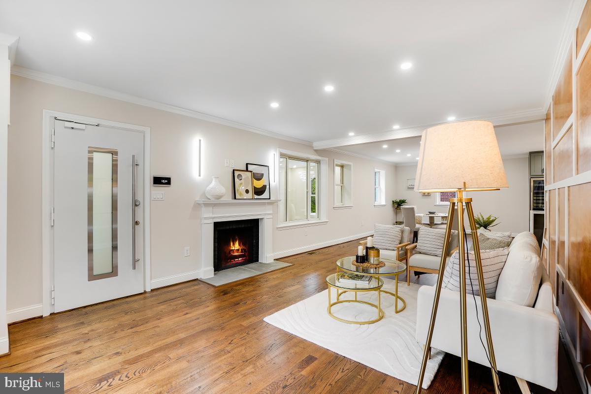 7508 Piney Branch Road Silver Spring, MD 20910 - Photo 3 of 44 Living Room with Fireplace