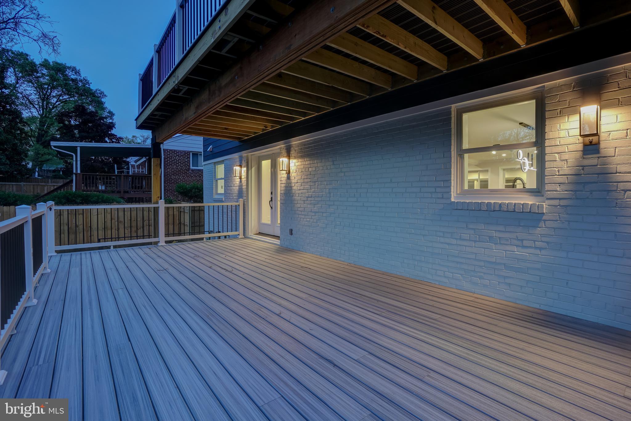 7508 Piney Branch Road Silver Spring, MD 20910 - Photo 33 of 44 HUGE Deck with a Built-In Gas Line