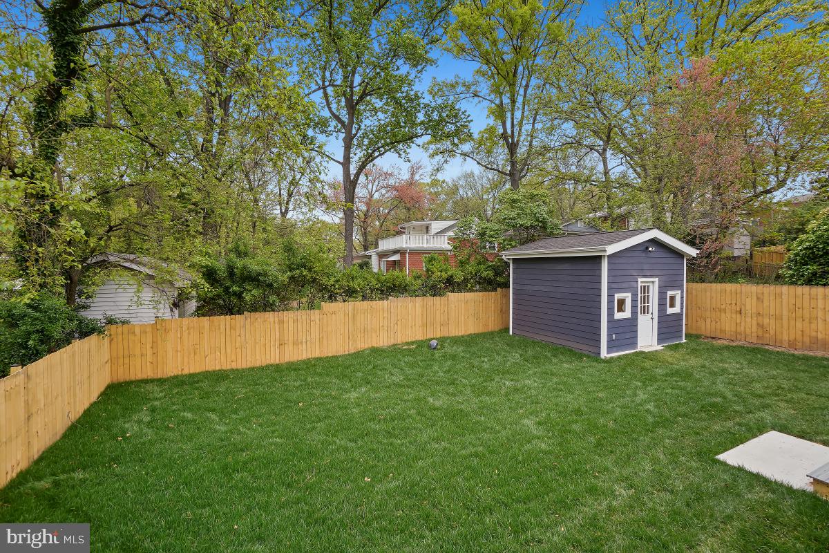 7508 Piney Branch Road Silver Spring, MD 20910 - Photo 40 of 44 Wonderful Level Fenced Rear Yard with Shed
