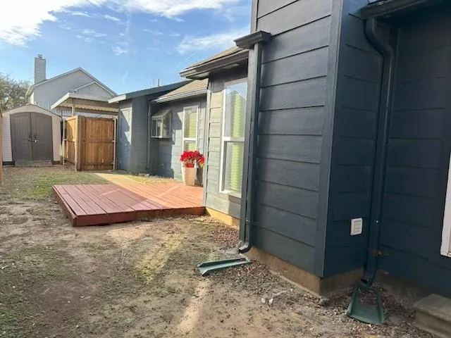a view of outdoor space and porch