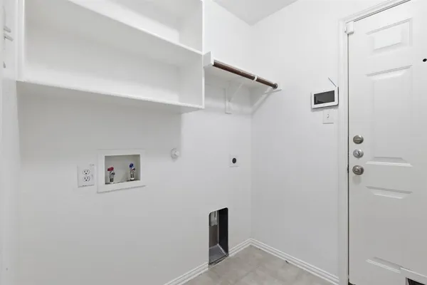 a view of hallway with closet