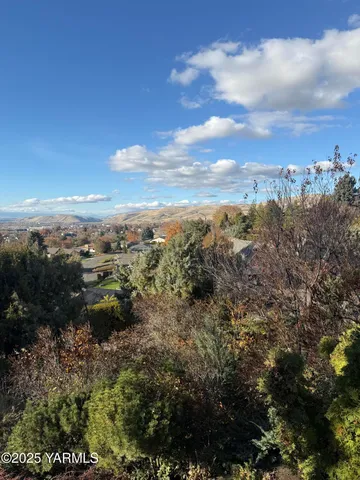 a view of a backyard of the house