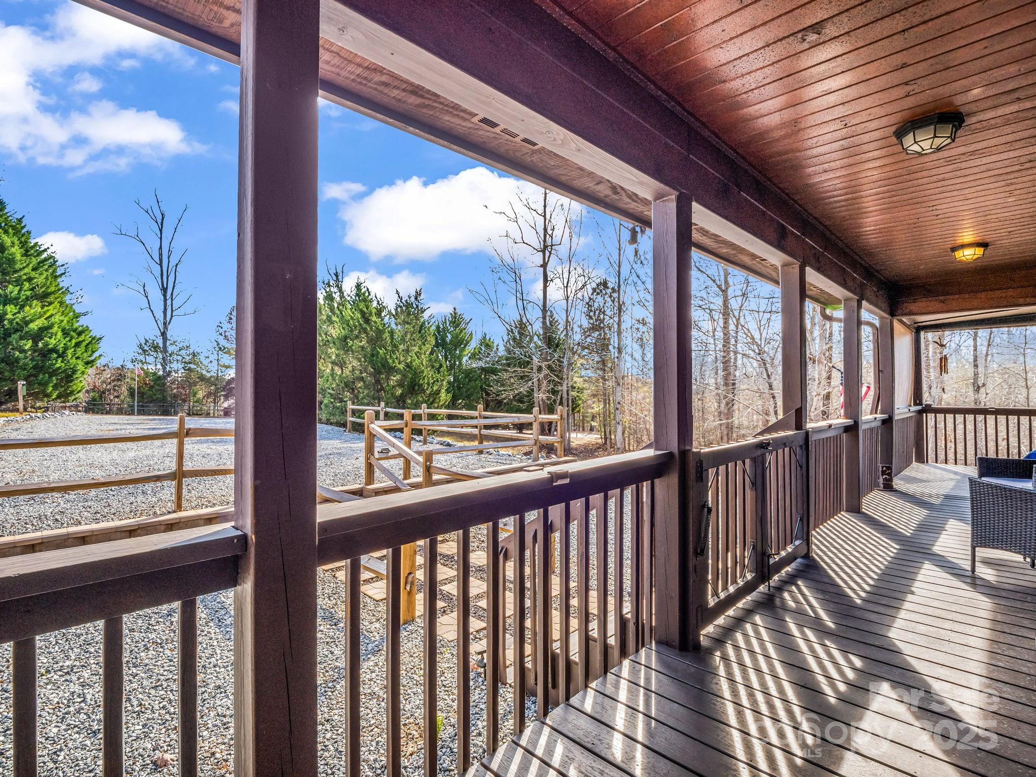 815 Cross Ridge Drive Rutherfordton, NC 28139 - Photo 16 of 34 a view of balcony with wooden floor