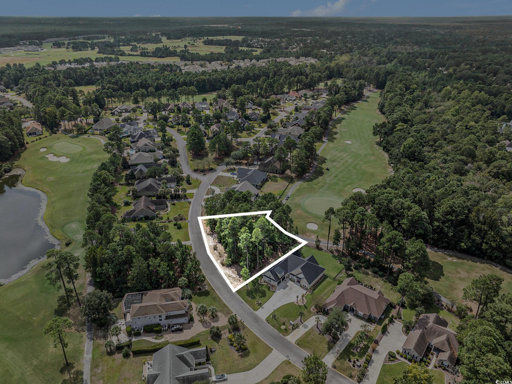 4036 Girvan Drive Myrtle Beach, SC 29579 - Photo 3 of 38 View of property location featuring property parcel outlined ~ 4036 Girvan Drive ~ LEGENDS