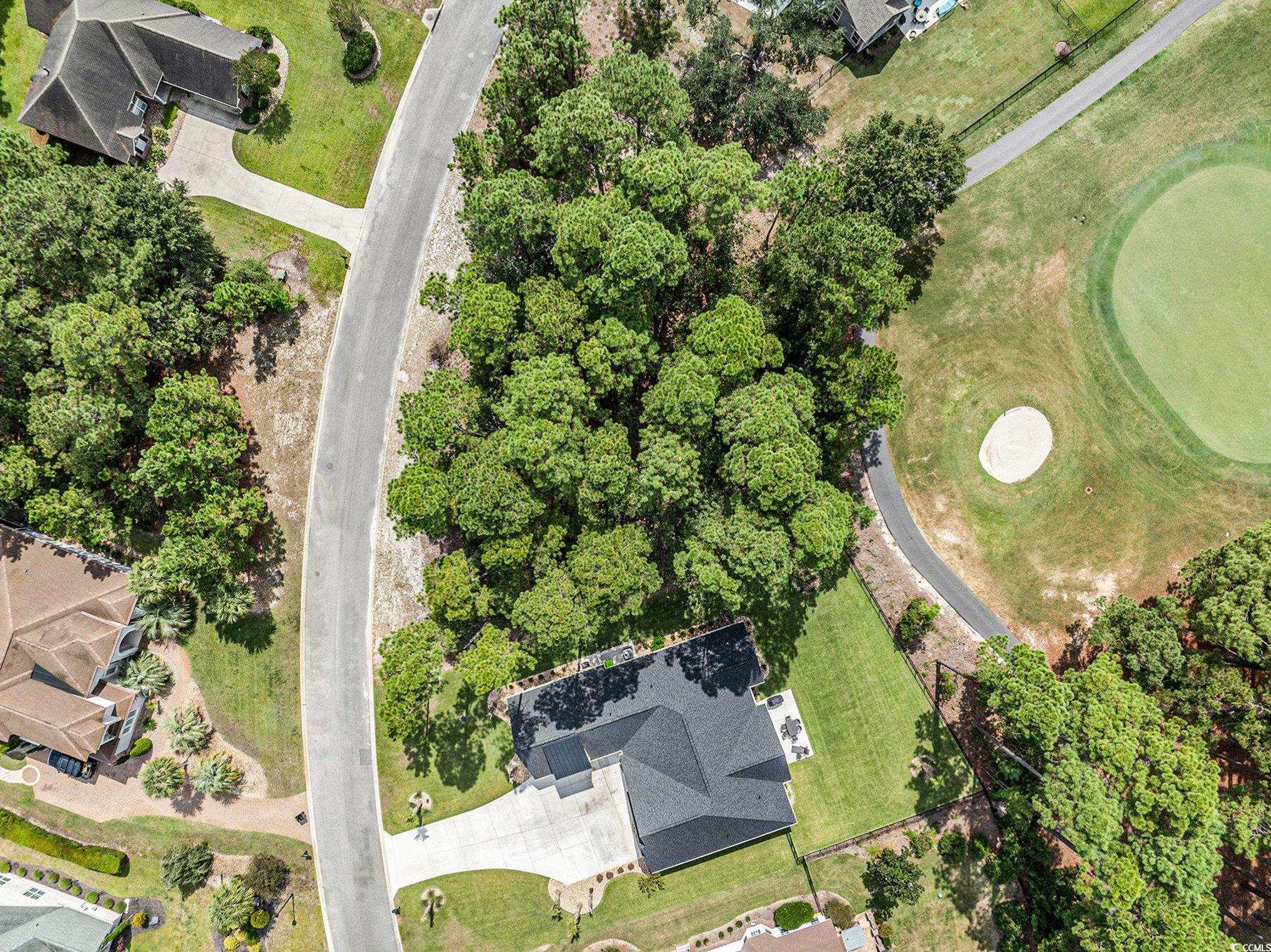 4036 Girvan Drive Myrtle Beach, SC 29579 - Photo 5 of 38 Aerial overview of property's location with a golf course view...one of few left in Myrtle Beach.