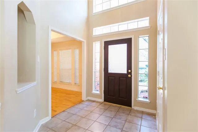 a view of an entryway door