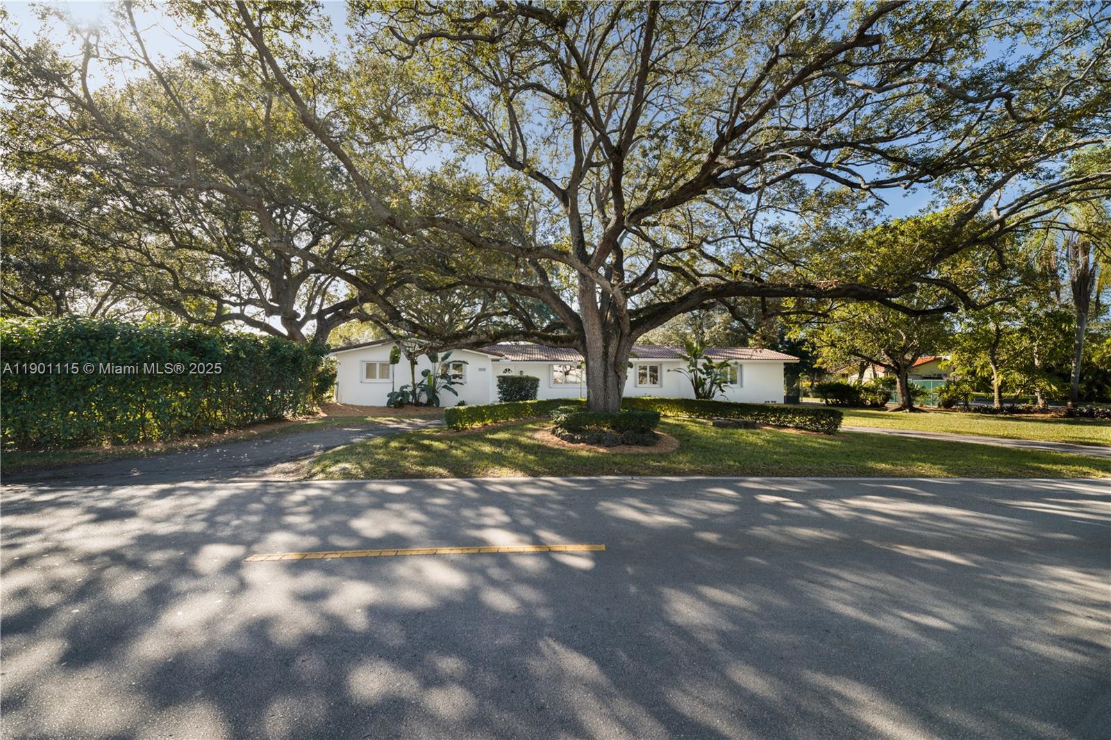 8390 Southwest 132nd Street Pinecrest, FL 33156 - Photo 3 of 12 a view of road with large trees