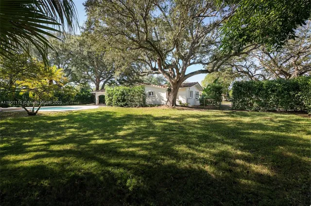 a view of a green field