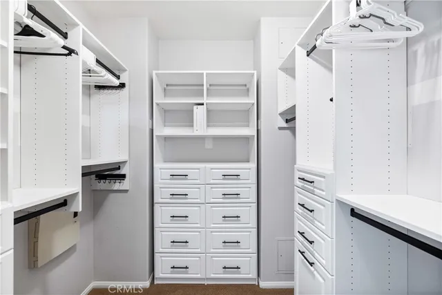 a view of closet area