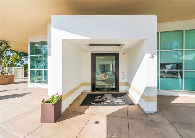 a front view of a house with entryway