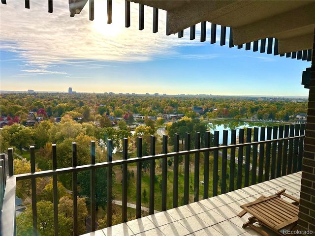 a view of city from balcony