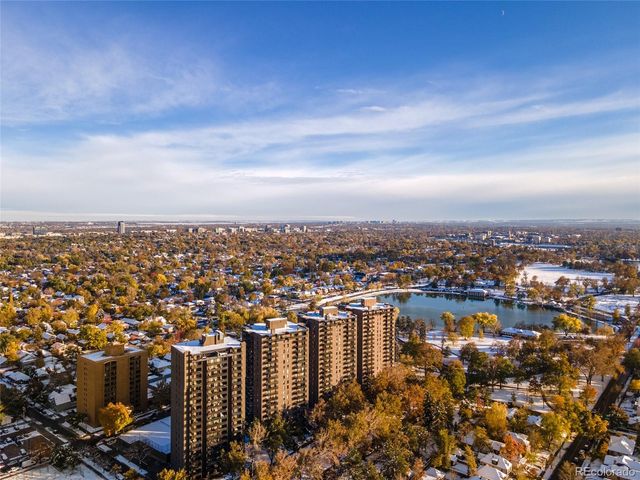 an aerial view of a city with lots of residential buildings