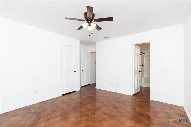 a view of an empty room