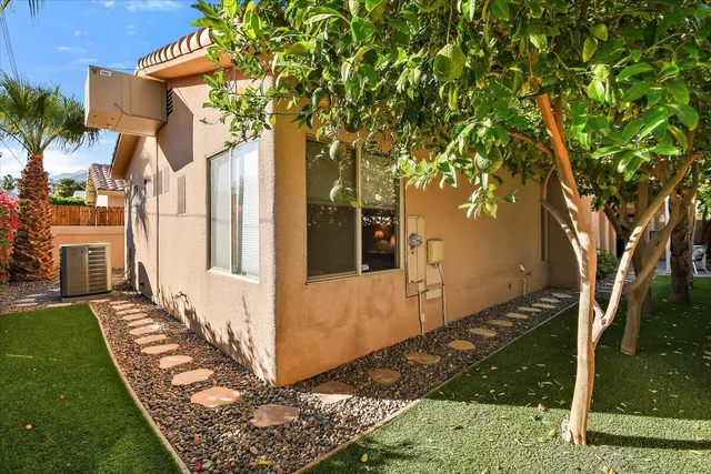 a view of a house with a tree in front of it