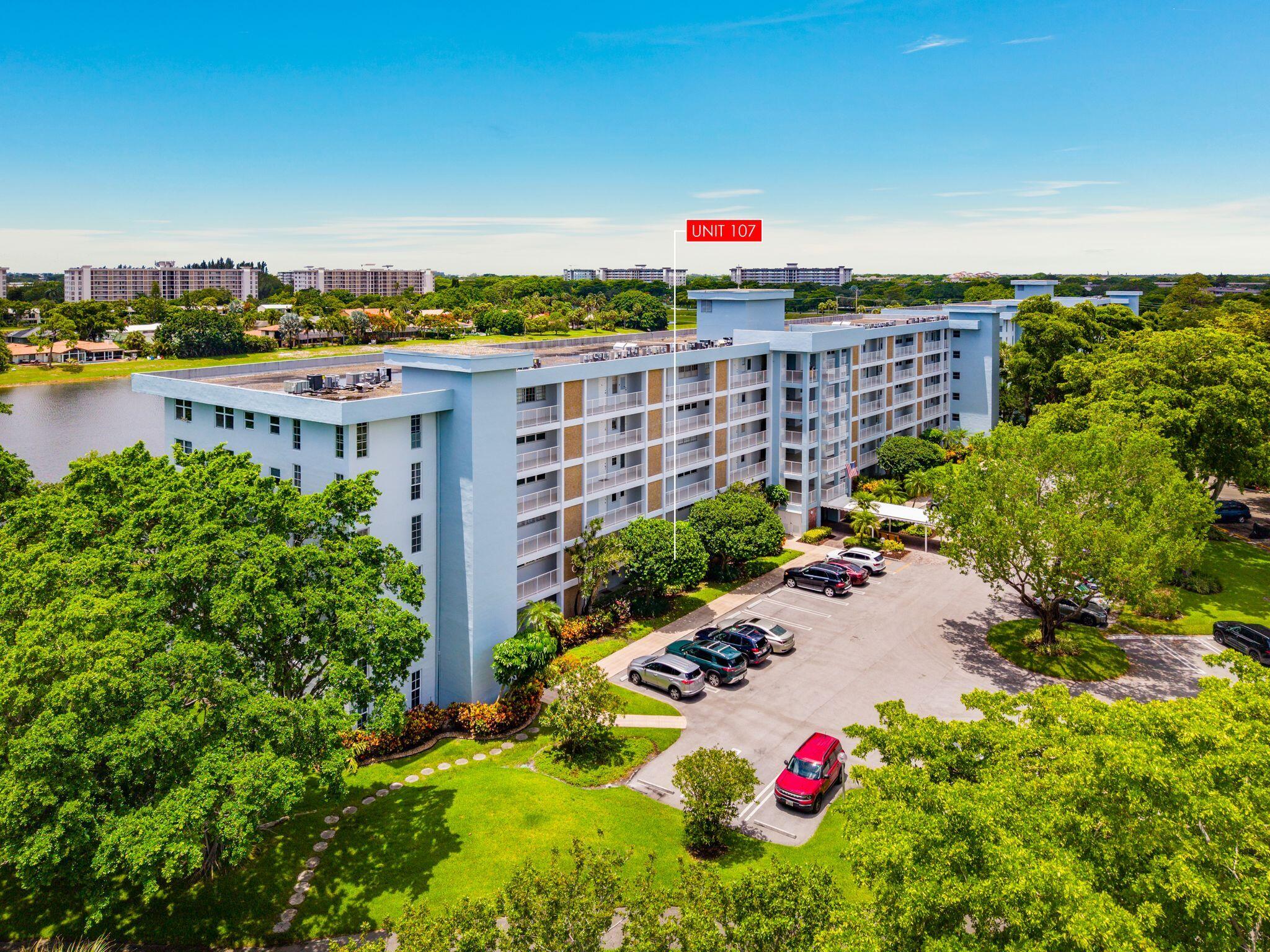 3100 North Course Lane, Unit 107 Pompano Beach, FL 33069 - Photo 30 of 32 02. 3100 N Course Ln Unit 107 Aerial 2
