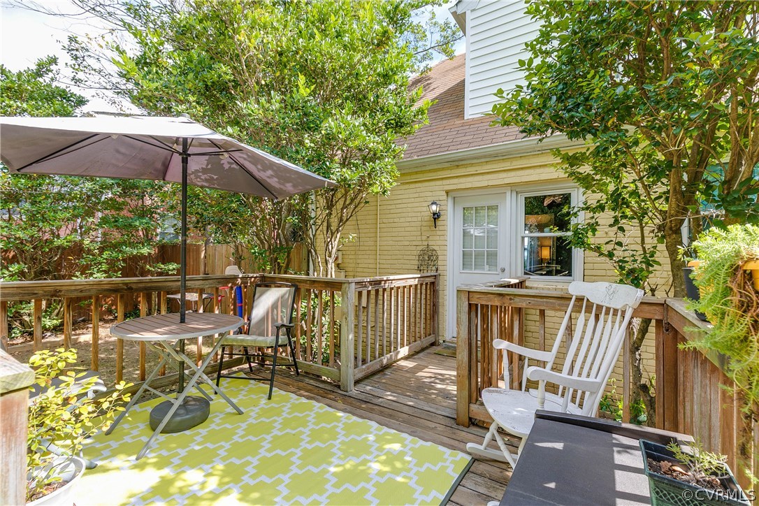710 Freeman Road Richmond, VA 23221 - Photo 23 of 28 View of deck and rear of house.