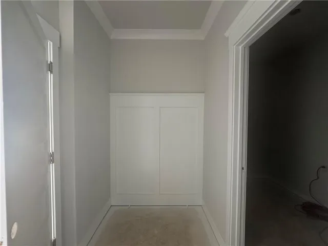 a small space with a sink