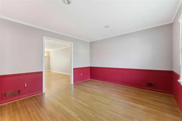 a view of empty room