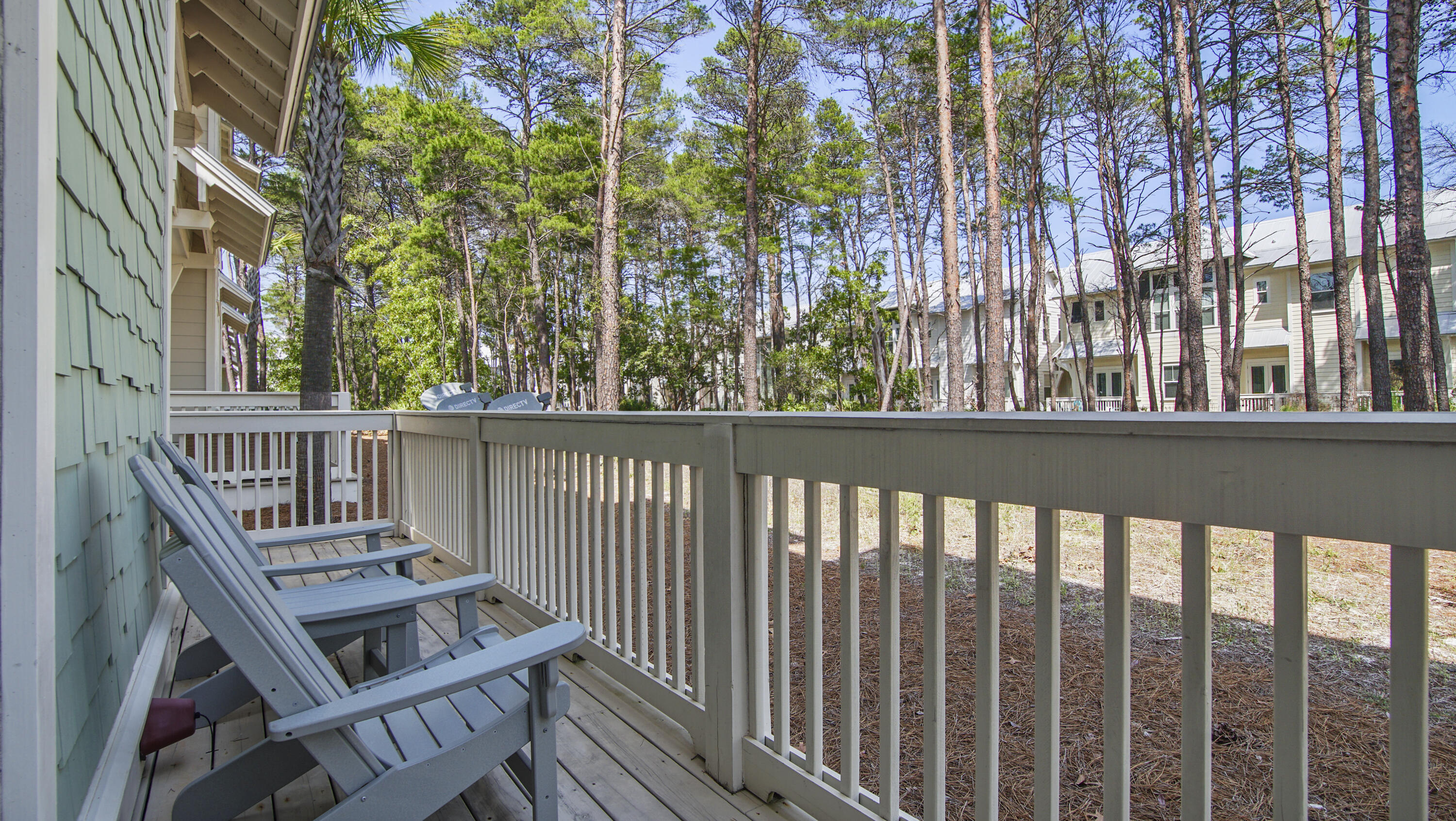 54 West W Pine, Unit A Inlet Beach, FL 32461 - Photo 6 of 27 a view of a balcony with wooden floor