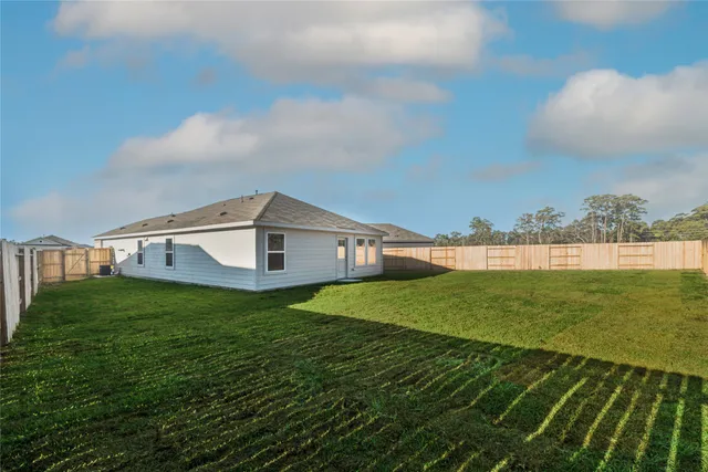 a house view with a outdoor space