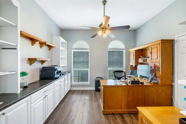 a view of a living room and dining room