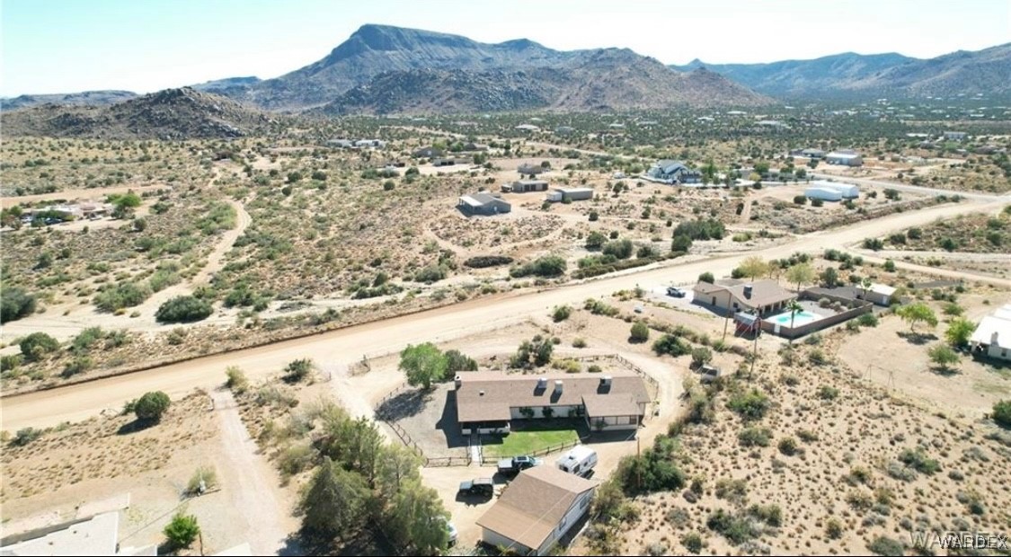 2063 East Sundown Road Kingman, AZ 86409 - Photo 3 of 40 Beautiful aerial view featuring a mountain view, view of desert, and a rural view