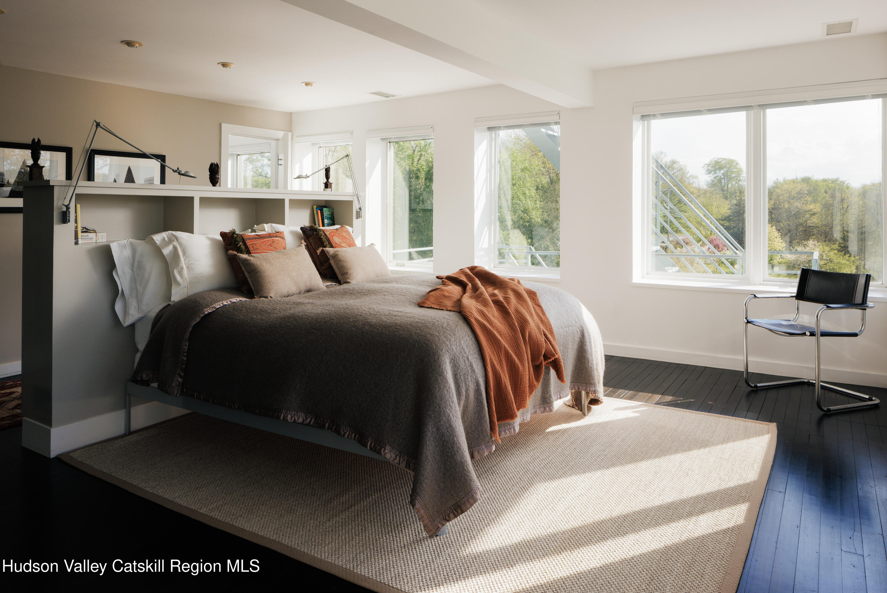 46 Pompey's Cave Road High Falls, NY 12440 - Photo 33 of 48 a bedroom with a bed and a large window