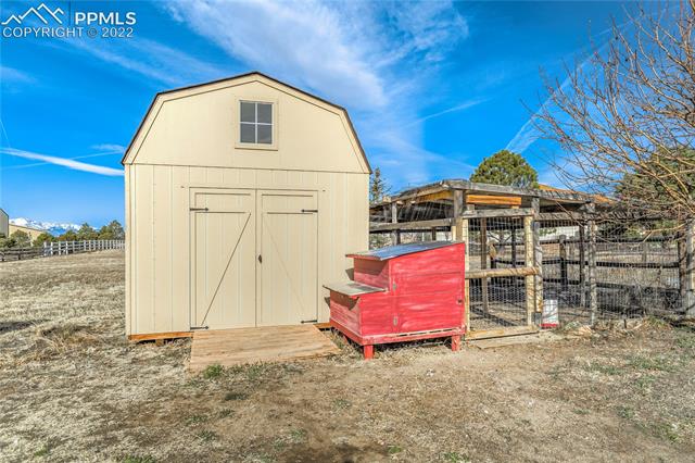 8820 Theriot Road Peyton, CO 80831 - Photo 48 of 50 Large storage shed and attached chicken coop. (If desired)