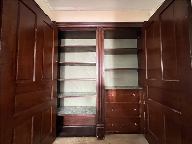 a view of storage and utility room