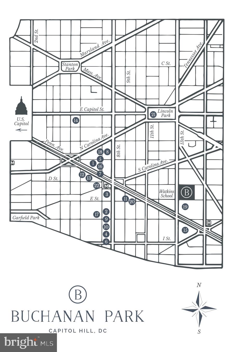 1307 D Street Southeast Washington, DC 20003 - Photo 59 of 69 Maps of neighborhood amenities