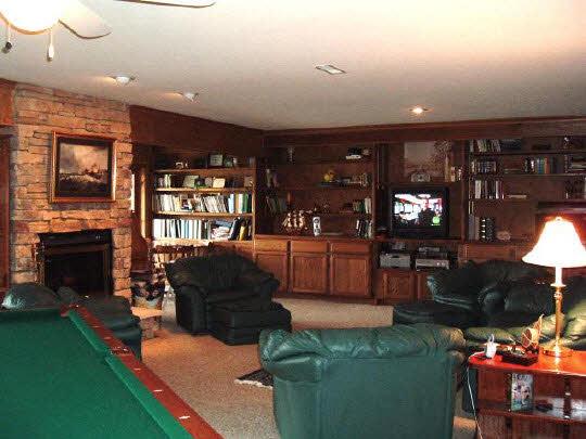 540 Baintree Road Lake Summerset, IL 61019 - Photo 6 of 11 a living room with furniture a lamp and a fireplace