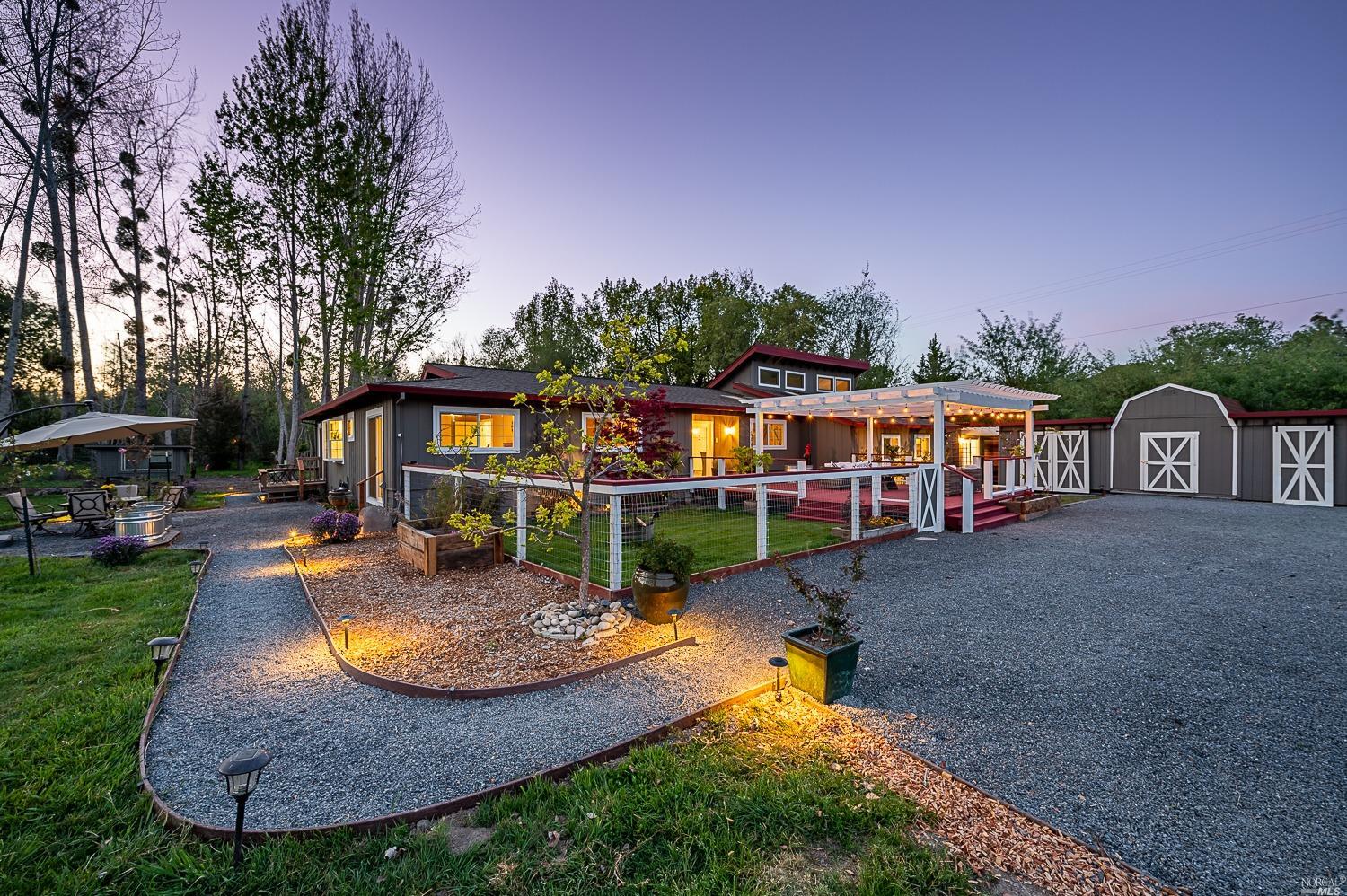 180 Ferguson Road Sebastopol, CA 95472 - Photo 1 of 1 swimming pool view with seating space and trees in the background