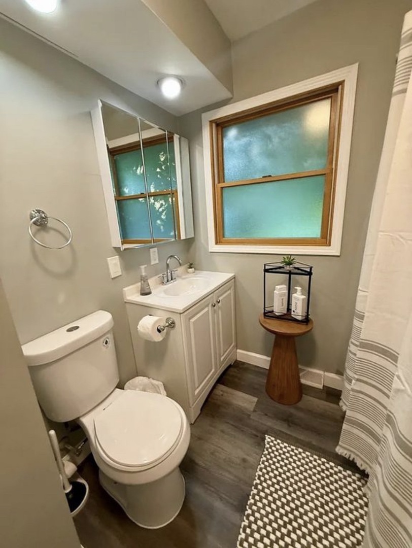 436 Springhill Drive Roselle, IL 60172 - Photo 9 of 11 a bathroom with a toilet sink and mirror