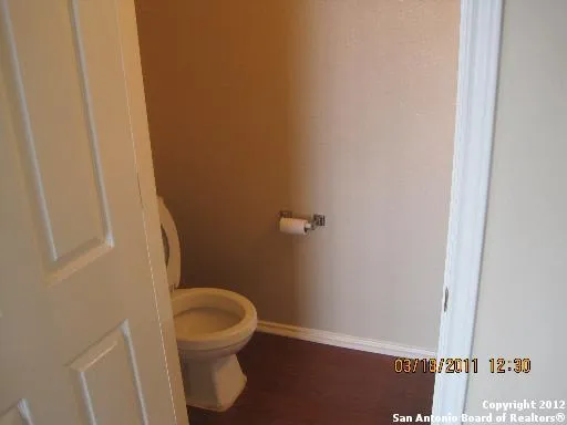 a bathroom with a toilet