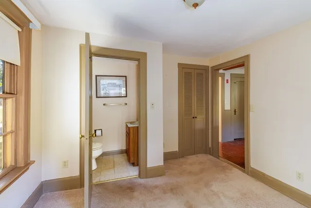 a view of a livingroom with a elevator