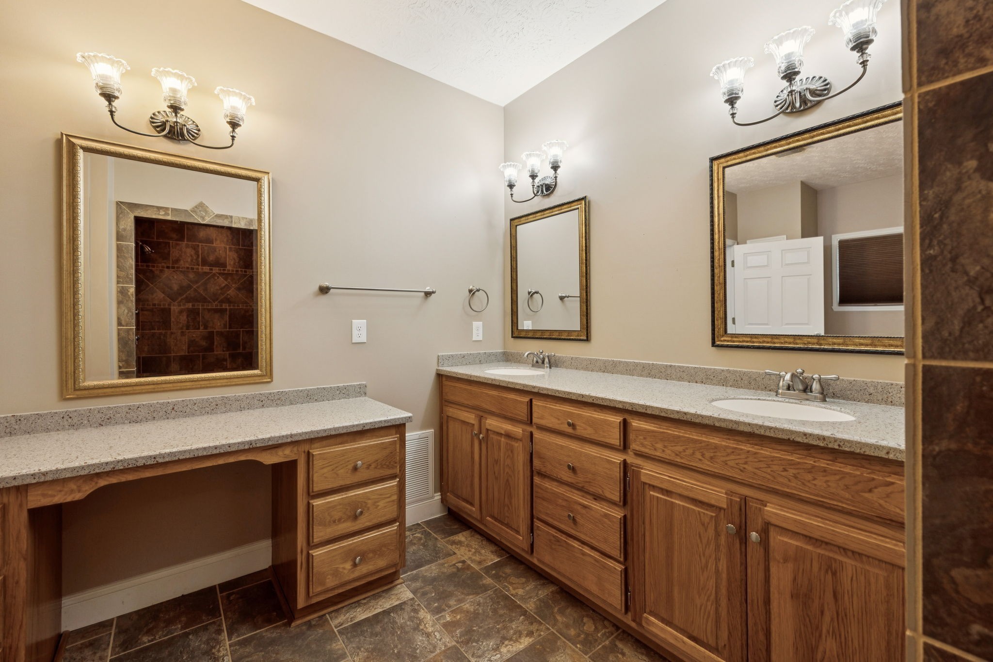 314 West Main Street Alexandria, TN 37012 - Photo 34 of 53 a bathroom with a double vanity sink and a mirror