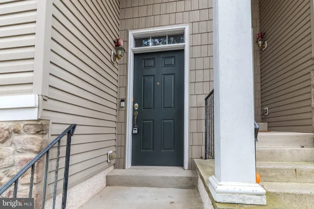 a view of front door of house