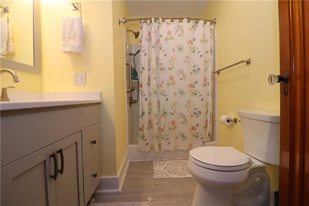 418 Pine Hill Road Kittanning, PA 16201 - Photo 12 of 20 a bathroom with a sink a toilet and shower