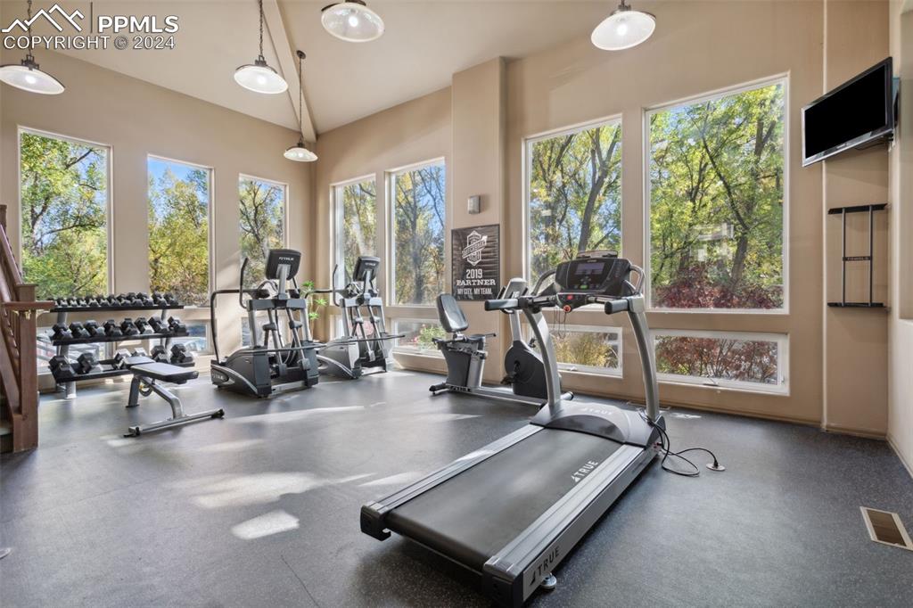 175 West Cheyenne Road, Unit 214 Colorado Springs, CO 80906 - Photo 24 of 28 a view of a room with gym equipment