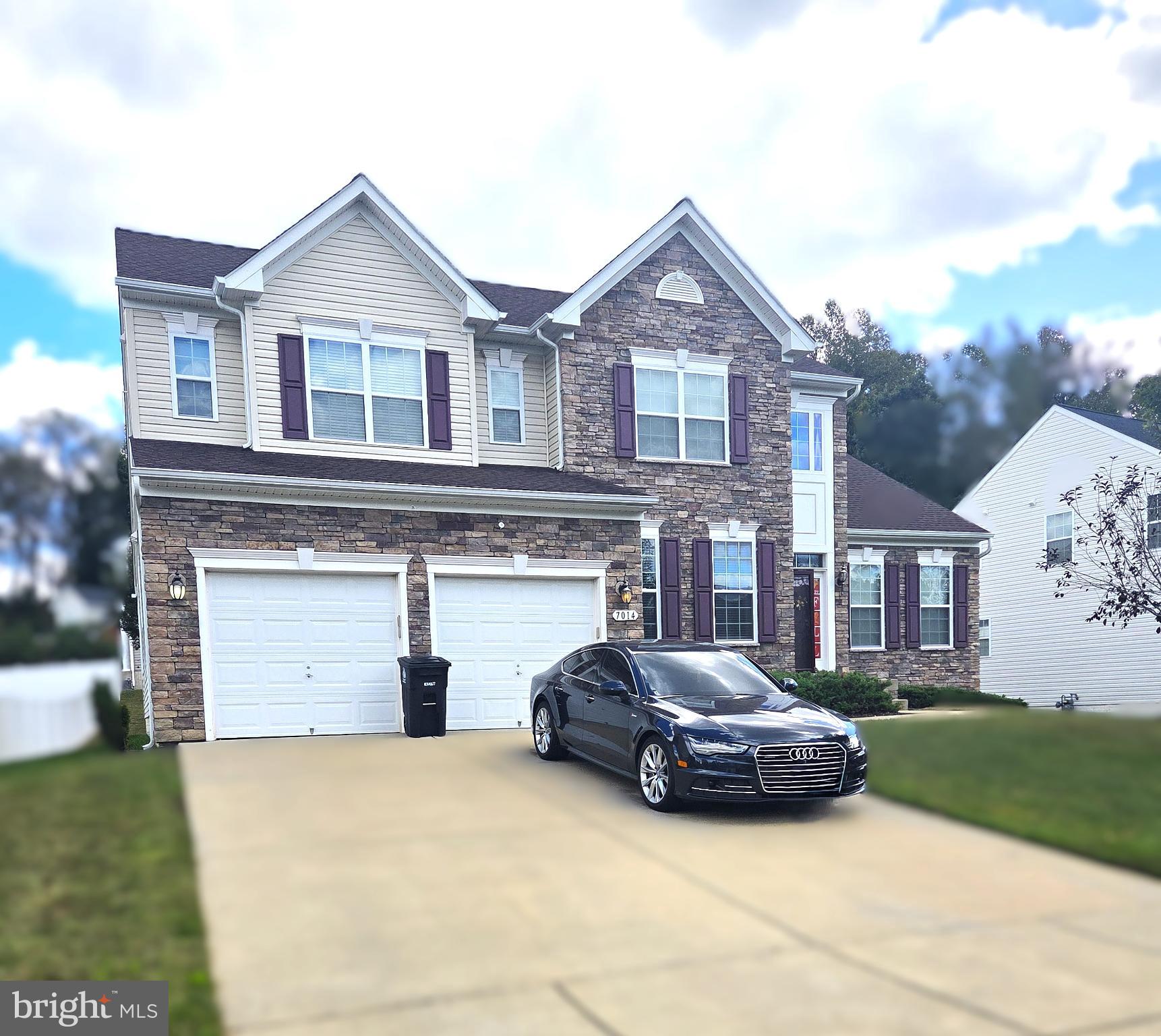 Charming brick home with modern elegance.