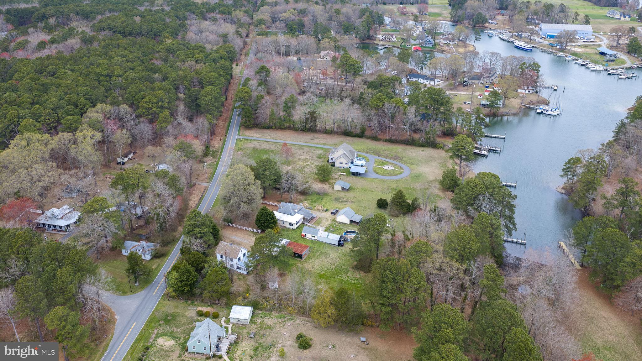 1881 Fairport Road Reedville, VA 22539 - Photo 55 of 57 an aerial view of residential houses with outdoor space