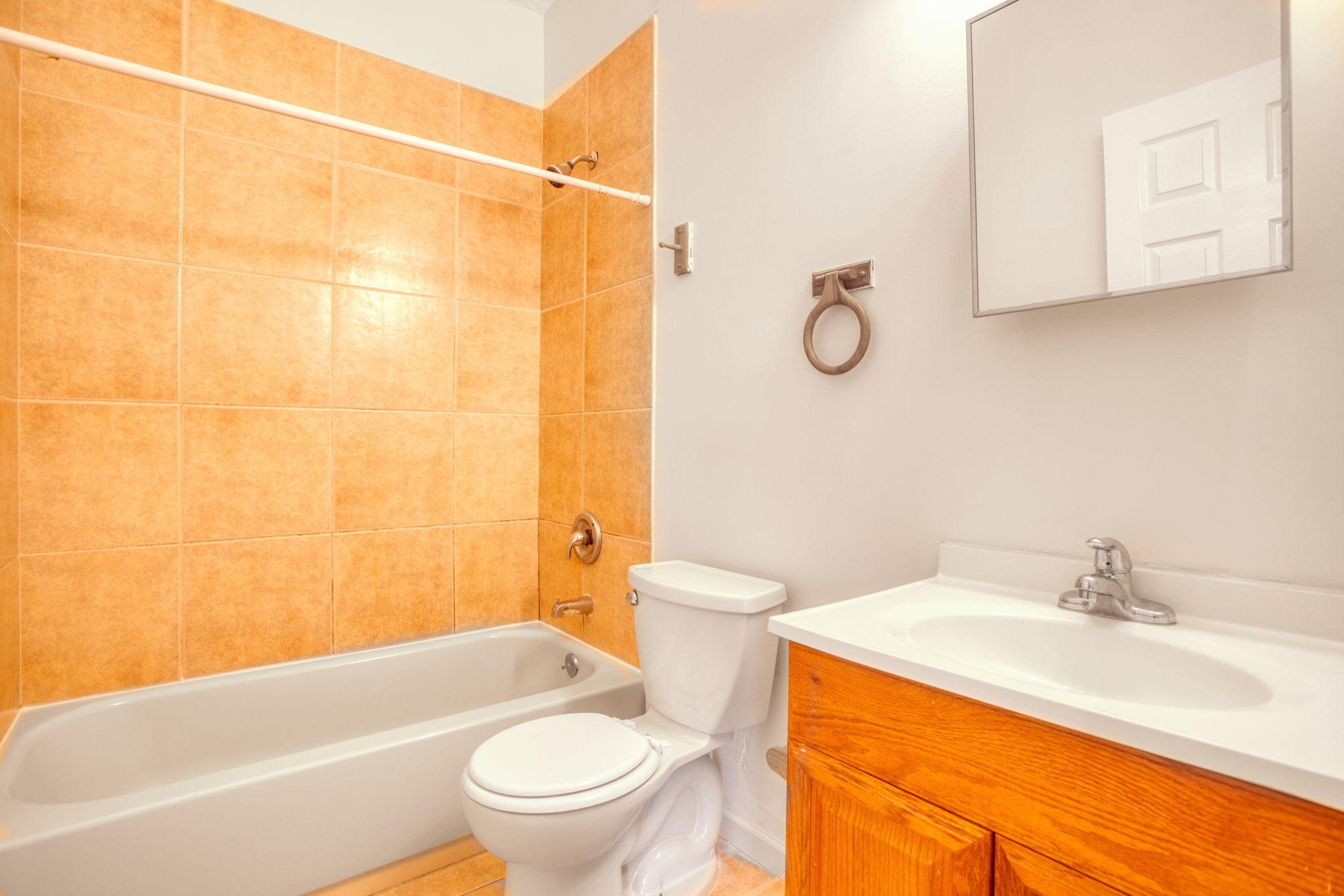 4302 Southwest Jaunt Road Port St. Lucie, FL 34953 - Photo 19 of 32 a bathroom with a sink toilet and shower