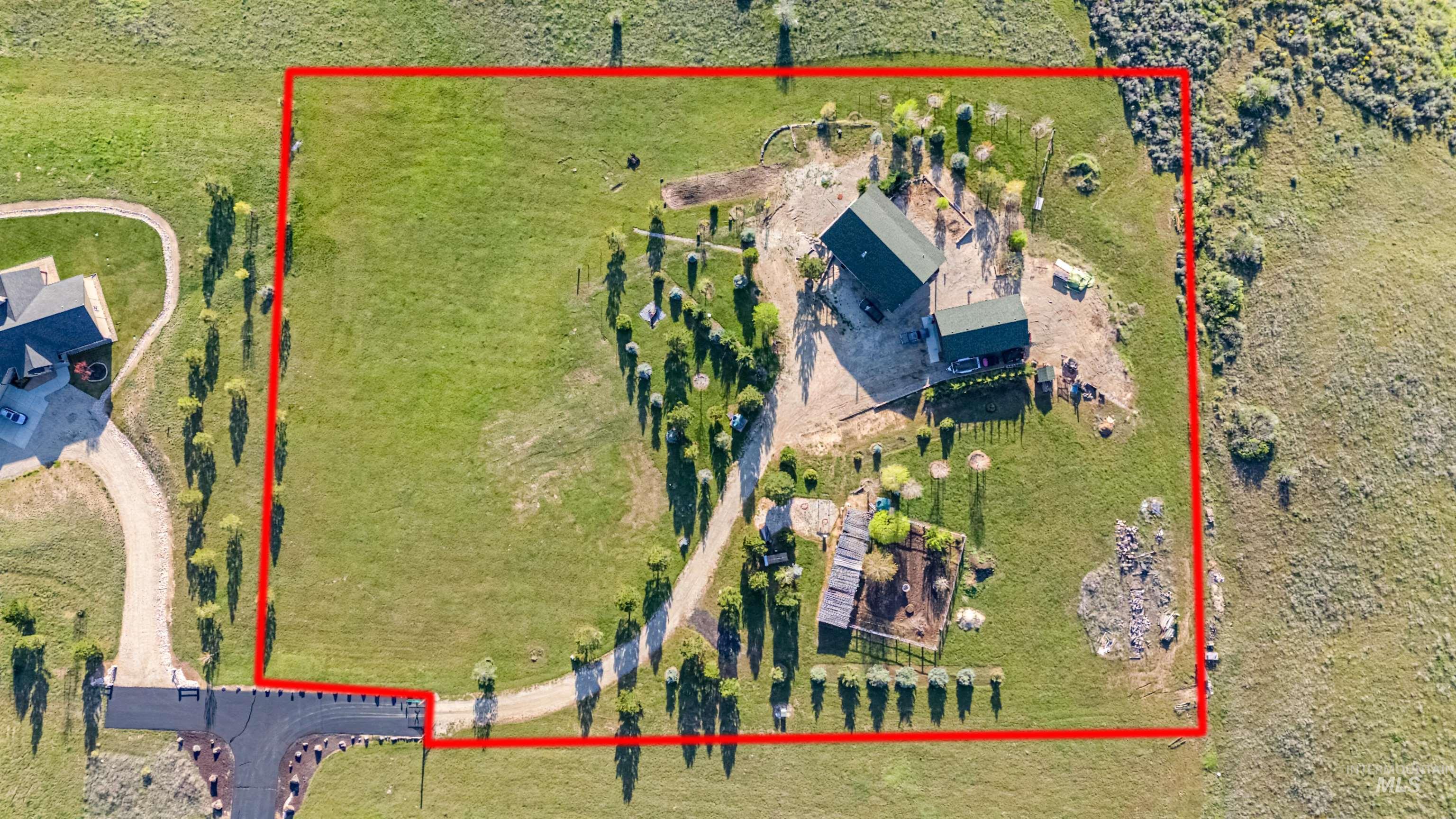 15 Rim Canyon Lane Boise, ID 83716 - Photo 27 of 31 View from above of property featuring property boundaries highlighted