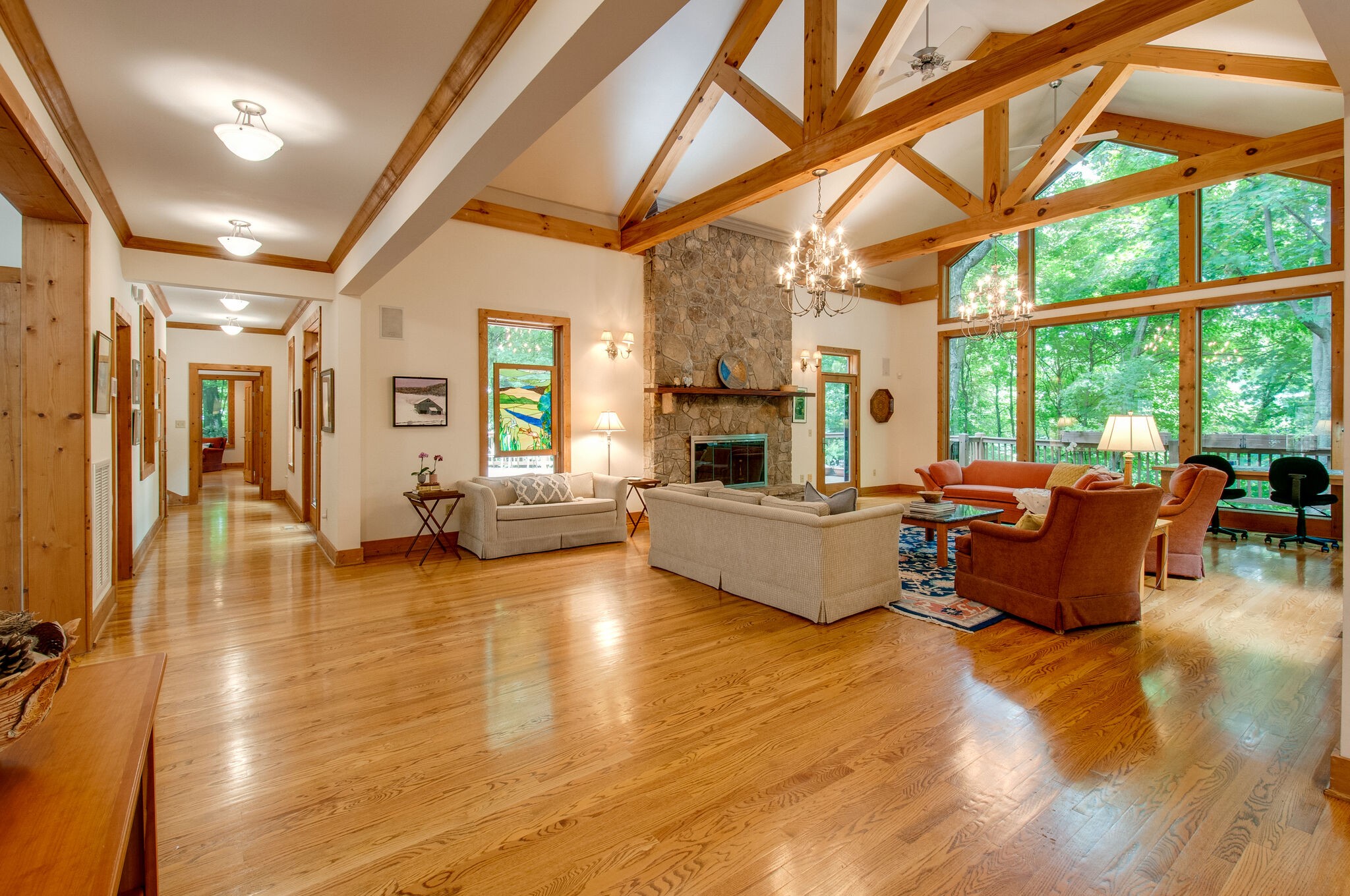 438 Grayson Drive Nashville, TN 37205 - Photo 4 of 36 a living room with furniture and a large window