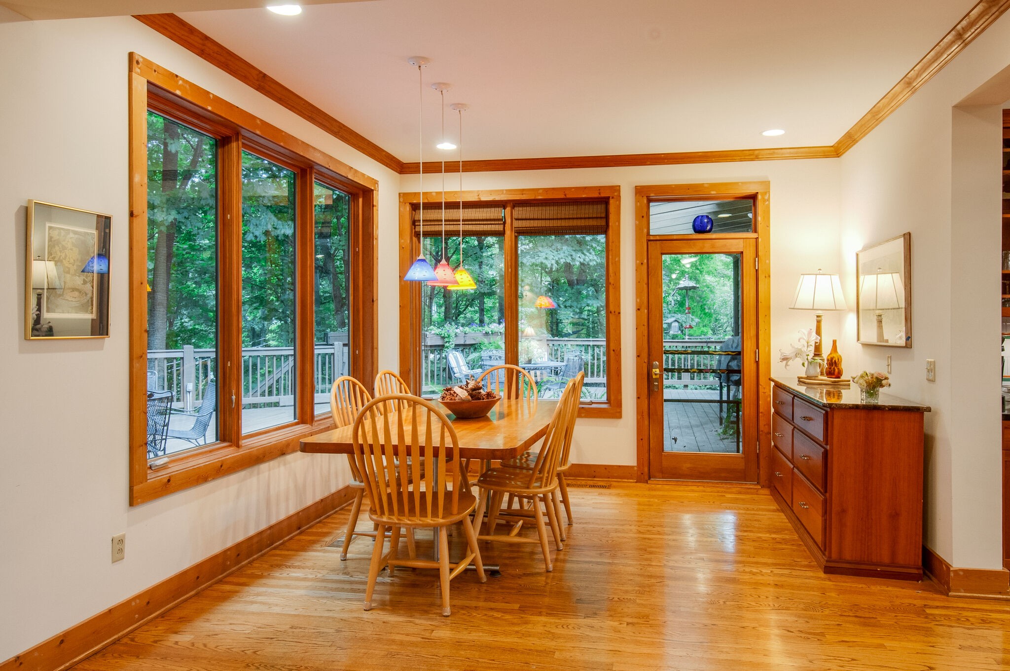 438 Grayson Drive Nashville, TN 37205 - Photo 7 of 36 a dining room with furniture water view and large windows