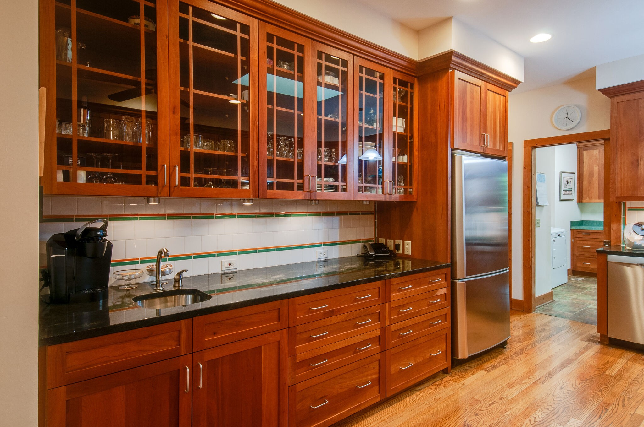 438 Grayson Drive Nashville, TN 37205 - Photo 9 of 36 a kitchen with stainless steel appliances granite countertop a refrigerator and cabinets