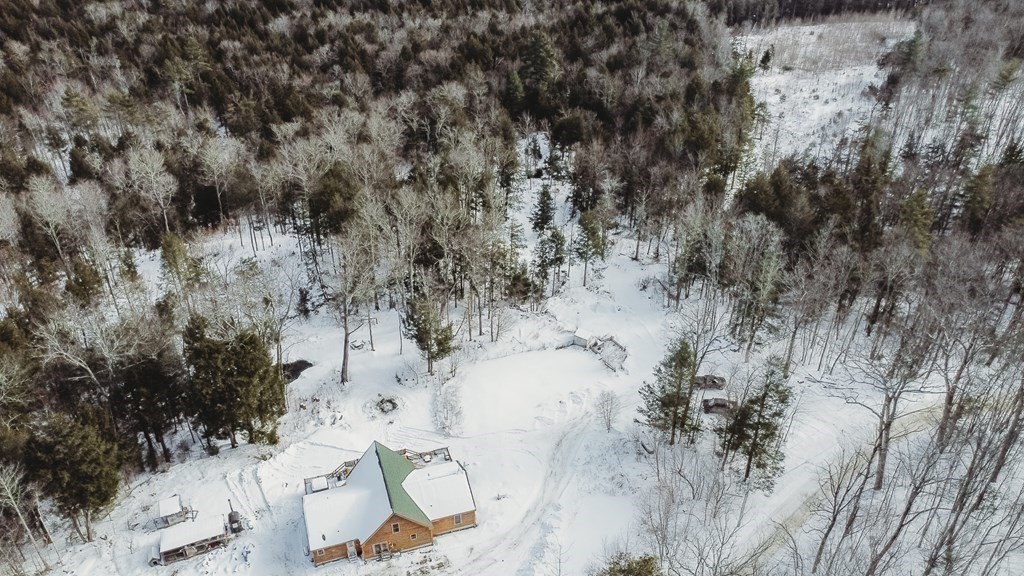 123 Davis Mine Road Rowe, MA 01367 - Photo 41 of 41 an aerial view of house with yard